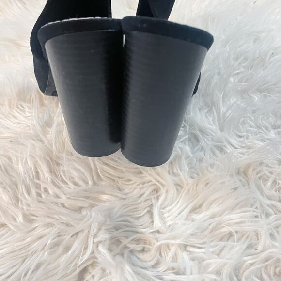 LC Lauren Conrad Sunstone Black Sling Back Heeled Booties Women's Size 9.5 - Picture 12 of 13